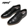 MVVT Fashion Pointed Toe Men Oxfords Shoes Quality PU Formal Shoes Men Dress Shoes Business Wedding Shoes