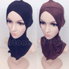Muslim Cotton Full Cover Inner Hijab Cap Islamic Head Wear Hat Underscarf Colors