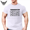 Muscleguys Brand Men's Animal Gyms Shirts,GOLDS NPC POWERHOUSE Wear T Shirt Men Fitness Bodybuilding Workout Clothes 100% Cotton