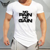 Muscleguys Brand Animal Gyms Clothing Fitness T-Shirt Bodybuilding NO PAIN NO GAIN Beast print Shirt Men Crossfit T Shirt