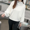 Muridou New Winter Women Sweater Fashion Turtleneck Sweater Batwing Sleeve Pullovers Loose Knitted Sweater Females Jumper Tops