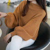 Muridou New Winter Women Sweater Fashion Turtleneck Sweater Batwing Sleeve Pullovers Loose Knitted Sweater Females Jumper Tops