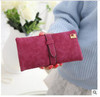 New Arrive Women Brand Long Purse Clutch 2017 Fashion Retro Matte Stitching Wallet Women Casual Hasp Dollar Price Wallet Handbag