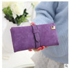 New Arrive Women Brand Long Purse Clutch 2017 Fashion Retro Matte Stitching Wallet Women Casual Hasp Dollar Price Wallet Handbag