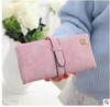 New Arrive Women Brand Long Purse Clutch 2017 Fashion Retro Matte Stitching Wallet Women Casual Hasp Dollar Price Wallet Handbag