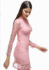 New Arrive Vestidos Women Fashion Casual Lace Dress 2017 O-Neck Sleeve Pink Evening Party Dresses Vestido de festa Brasil Trend New Arrive Vestidos Women Fashion Casual Lace Dress 2017 O-Neck Sleeve Pink Evening Party Dresses Vestido de festa Brasil Trend