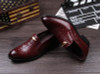 New Arrive Slip-on Leather Shoes Men's Shoes British Business Suits Crocodile Grain Wingtip Shoes Patent Leather Shoes