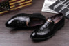 New Arrive Slip-on Leather Shoes Men's Shoes British Business Suits Crocodile Grain Wingtip Shoes Patent Leather Shoes