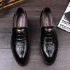 New Arrive Slip-on Leather Shoes Men's Shoes British Business Suits Crocodile Grain Wingtip Shoes Patent Leather Shoes