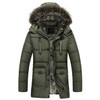 New 2017 Letskeep fur hooded parka men thick long warm winter parka mens casual parkas Jacket with fur collar big size MA425