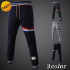 New 2017 Indoor Elastic Waist Stripe Karen Stripe Baggy Traning foot beam Track Harem Pants Men Fitness Men's SweatPants