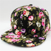 New 2017 Floral Printing Women's Snapback Caps Nice Baseball Cap Hip Hop Flat Hats Fashion gorras mujer Cap With Straight Visor