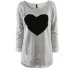 New 2017 Fashion Womens Casual Autumn Blouses Tops O-Neck Long Sleeve Heart Printed Shirt blusa feminina Plus Size S-3XL