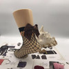 New 2017 Fashion Women Ruffle Large Fishnet Ankle High Socks Bow Tie Mesh Lace Fish Net Short Socks