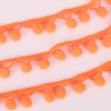 20MM 5 yards/lot Satin Lace Ribon Pom Pom Decoration Pompom Trim Ball Fringe Lace Ribbon DIY Apparel Cloth Sewing Accessories