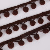 20MM 5 yards/lot Satin Lace Ribon Pom Pom Decoration Pompom Trim Ball Fringe Lace Ribbon DIY Apparel Cloth Sewing Accessories