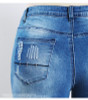 2081 Youaxon Women`s Chic Distressed Plus Size Brand New Mid Waist Stretch Skinny Pencil Pants Jeans For Women True Denim Jean