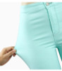2041 Youaxon Women`s Celebrity Style High Waist Stretch Mint Green Pencil Skinny Jeans For Woman Jean Pants