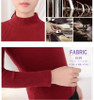 2018 Women Sweater Women fashion Slim Solid Autumn and Winter Knitted Warm Turtleneck Pullover Women Sweater