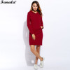 2018 Women Summer Autumn Dress Sexy Casual Swaetshirt Dress Tops Blusas Fashion Elegent Dresses Vestidos Long Sleeve Dress