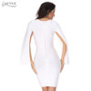 2018 Sexy Women Winter Party Dresses White Bodycon Dress Black O-neck Batwing Sleeve Luxury Celebrity Runway Dress Club Vestidos 2018 Sexy Women Winter Party Dresses White Bodycon Dress Black O-neck Batwing Sleeve Luxury Celebrity Runway Dress Club Vestidos