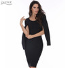 2018 Sexy Women Winter Party Dresses White Bodycon Dress Black O-neck Batwing Sleeve Luxury Celebrity Runway Dress Club Vestidos 2018 Sexy Women Winter Party Dresses White Bodycon Dress Black O-neck Batwing Sleeve Luxury Celebrity Runway Dress Club Vestidos