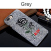 Embroidery Rose Phone Cases for iPhone 6/6s/6 Plus/6s Plus/7/7 Plus/8/8 Plus/Galaxy s8/s8 Plus