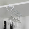 New Stainless Steel Wine Glasses Holder Wine Goblet Rack Kitchen Bar Wall Hanging Champagne Wine Rack Glass Cup Holder Storage