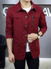 New spring Trench Coat Men brand-clothing  thin Trench Coat Men Outerwear Casual Coat Men's Jackets Windbreaker Mens Trench Coat