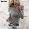 New Spring Sexy Lace Blouses Shirts Women Patchwork Off Shoulder Tops 2018 Blusas 4 Colors Slim Party Womens Blouse