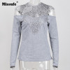 New Spring Sexy Lace Blouses Shirts Women Patchwork Off Shoulder Tops 2018 Blusas 4 Colors Slim Party Womens Blouse