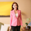 New Spring Fashion Elegant Women Slim Velvet Blazer Jacket Single Button Simple Lady Blazers High Grade OL Clothing Tops MZ1260