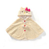 new spring autumn Hello Kitty Kids Baby Girl Clothes Soft Fleece Cloak Coat Toddler Girls Clothing Cape For Winter Outerwear