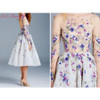 New Illusion Tulle Light Blue Cocktail Dresses 2017 Embroidery Beading Backless High Neck Long Sleeves Prom Dress Vestidos W167