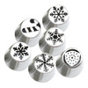 New Icing Piping Tips Christmas Tree Special Russian Leaf Nozzle Bakeware Cupcake Cake Decorating Pastry Baking Tools