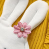 Autumn Baby Girls Long Sleeve Cartoon Rabbit Knitwear Patchwork Mesh Princess Birthday Party Tutu Dress Kids Clothes vestidos