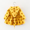 Autumn Baby Girls Infants Printed Flower Long Sleeve Hooded Hoody Jacket Princess Cardigan Kids Outwear Coat Casaco Trench S5699