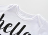 Autumn baby boy clothes long sleeve letter t-shirt+pants+cap newborn 3pcs suit baby girl clothing set infant outfits