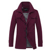 Autumn and winter new men's single breasted jacket lapel personality twill jacket water