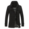 Autumn and winter new men's single breasted jacket lapel personality twill jacket water