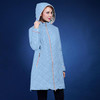 autumn and winter jacket women Multicolor flower-lined hooded long section thin cotton coat European Size 48-58 VLC-V506