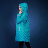 autumn and winter jacket women Multicolor flower-lined hooded long section thin cotton coat European Size 48-58 VLC-V506
