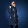 autumn and winter jacket women Multicolor flower-lined hooded long section thin cotton coat European Size 48-58 VLC-V506