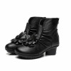 Autumn And winter Fashion Genuine Leather Shoes Women's Boots Casual Women Thick Heels Handmade Woman Ankle Boots Autumn And winter Fashion Genuine Leather Shoes Women's Boots Casual Women Thick Heels Handmade Woman Ankle Boots