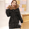 HIJKLNL Women Winter Down Coats With Really Raccoon Fur Collar Female Long Down Jackets 2017 Warm Hooded Down Parkas LZ103