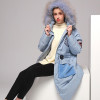HIJKLNL Woman Winter Coat With White Duck Down 2017 Thick Hood Raccoon Fur Collar Long Down Jacket Embroidery Parka Mujer QN540