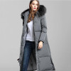 HIJKLNL camperas mujer abrigo pluma Women Winter Thick Long Down Jacket Coat 2017 Hood Real Fox Fur Duck Down Jacket Parka NA282