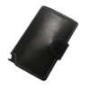 CaseKey Free Shipping Antitheft Men Wallet Leather Mini RFID Wallets Automatic Aluminiun Credit Card Holder Pop Up Card Case