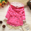 casaco infantil baby coat outwear roupa infantil feminina cute baby jacket infant girl hoody cardigan trench coat wholesale