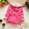 casaco infantil baby coat outwear roupa infantil feminina cute baby jacket infant girl hoody cardigan trench coat wholesale